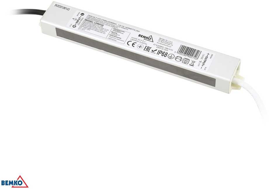 Bemko 30W LED maitinimo šaltinis, 12V, IP68