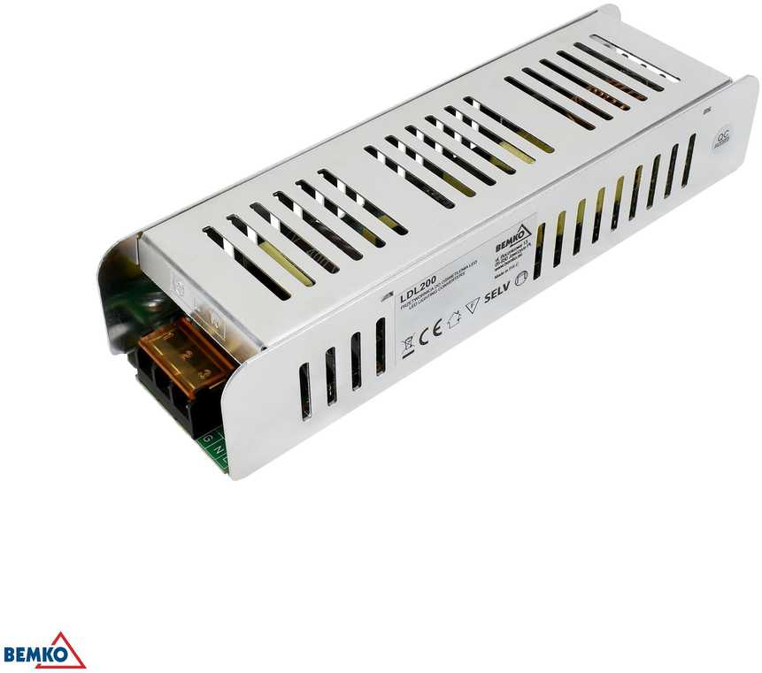 Bemko 200W LED maitinimo šaltinis, 24V, IP20