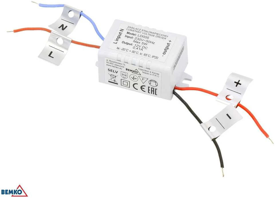 Bemko 120W LED maitinimo šaltinis, 24V, IP20