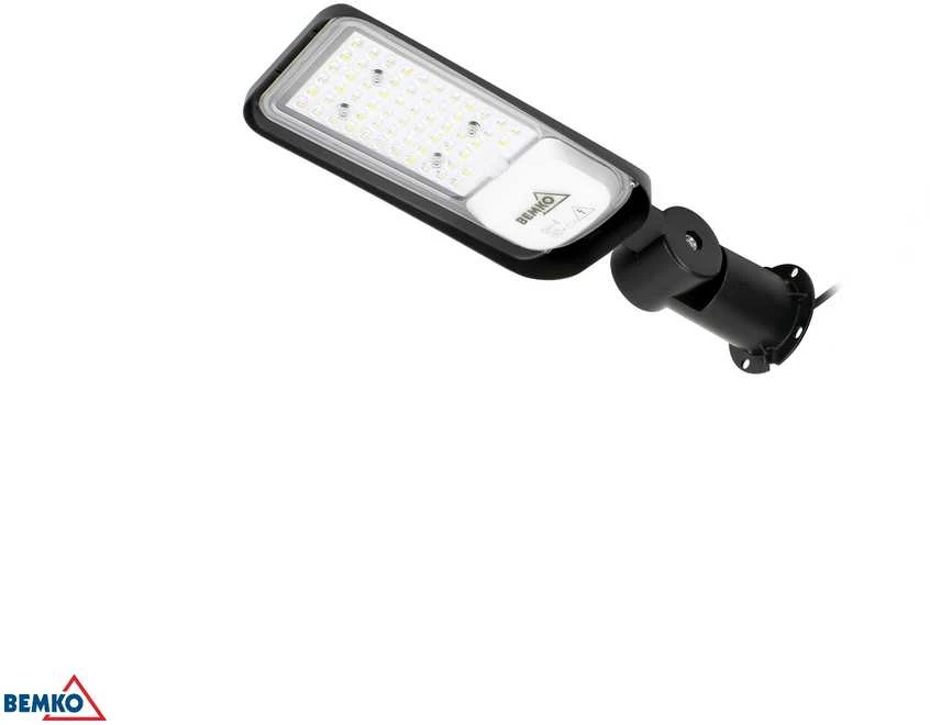 Bemko 50W LED gatvės šviestuvas JAZMIN, šviesiai pilkas, 4000K, IP65, 140°x70°