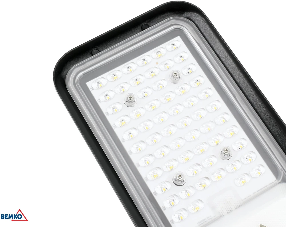 Bemko 50W LED gatvės šviestuvas JAZMIN, juodas, 4000K, IP65, 140°x70°