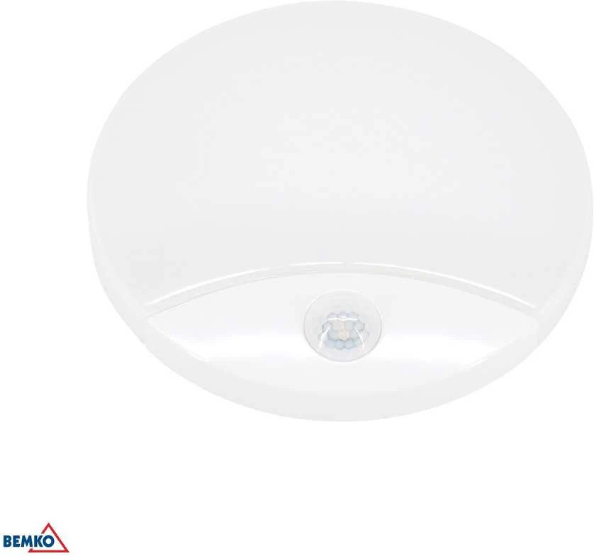Lubinis šviestuvas Bemko 15W LED plafonas su judesio davikliu TAWAN, baltas, 4000K, IP44