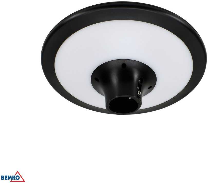 Bemko 20W LED gatvės šviestuvas su saulės baterija, juodas, 4000K, IP65