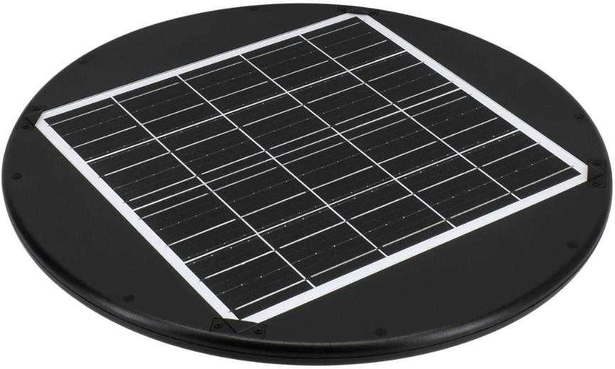 Bemko Carruzzo SOLARNA OPRAWA PARKOWA LED SOLUM 20W 2200LM 3000-4000K IP65 Juoda
