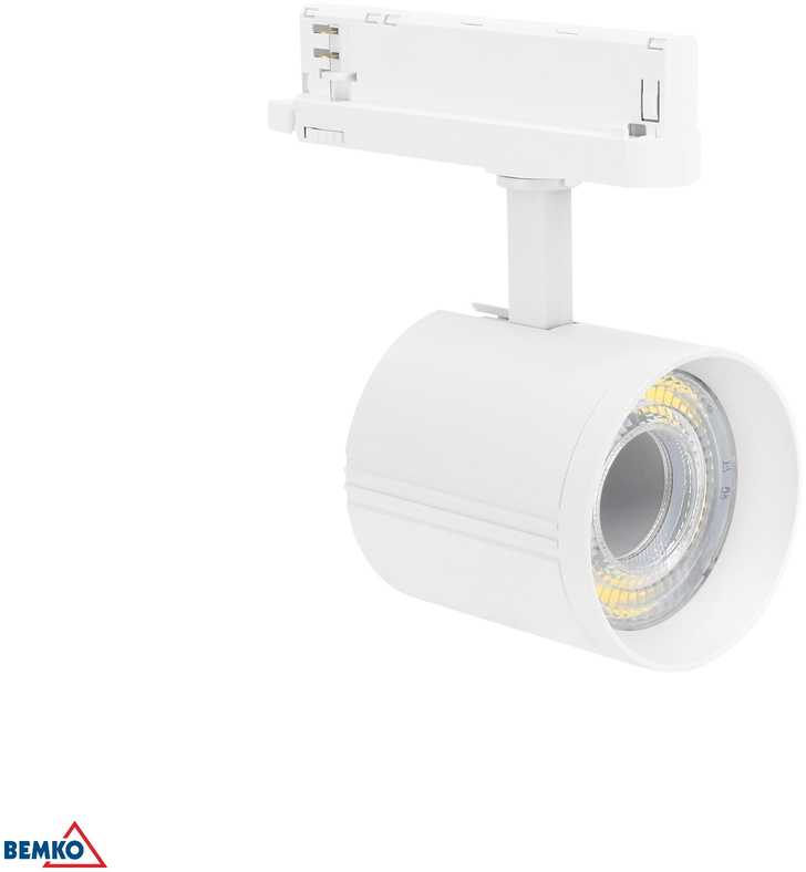 Bemko 12-40W LED akcentinis šviestuvas į 3 fazių bėgelį VASKO, baltas, 4000K