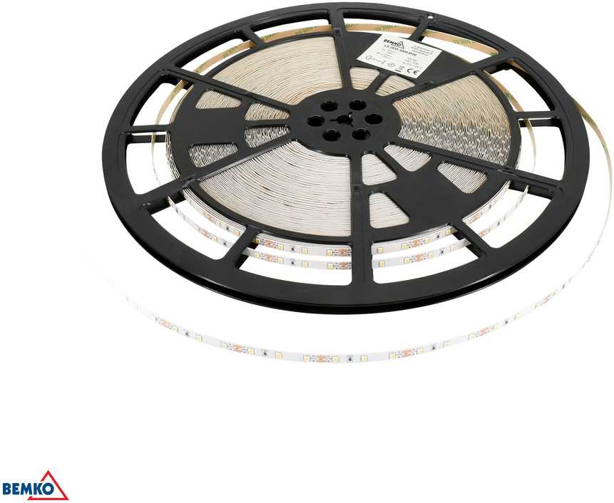 Bemko 4,8W/m LED juosta PREMIUM, 12V, 3000K, 50m ritė