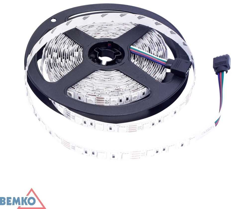 Bemko 7W/m COB LED juosta PREMIUM, 12V, 320LED/m, 3000K, IP20, 5m ritė