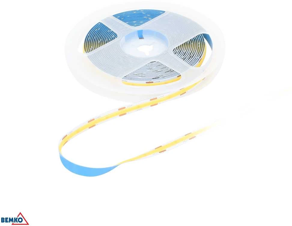 Bemko 14W/m COB LED juosta PREMIUM, 24V, 480LED/m, 4000K, IP20, 5m ritė