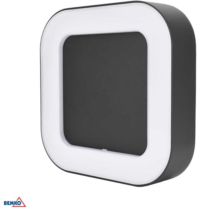 Sieninis šviestuvas Bemko 10W LED sieninis fasado šviestuvas VALIT, grafito sp., 3000K, IP65, 120°