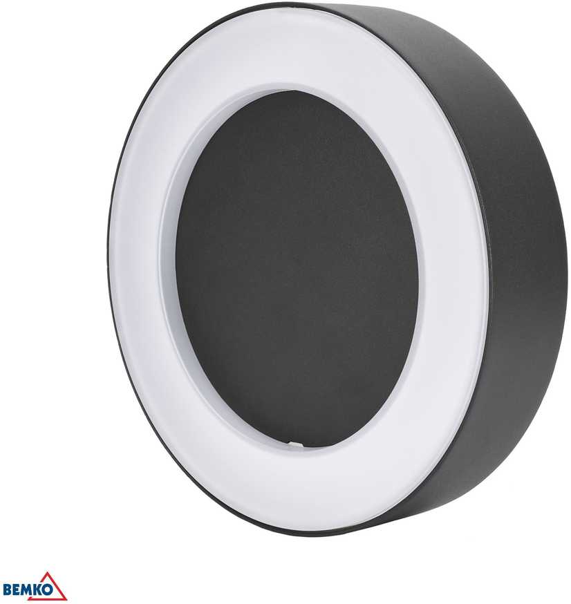 Sieninis šviestuvas Bemko 10W LED sieninis fasado šviestuvas VALIT, grafito sp., 3000K, IP65, 120°