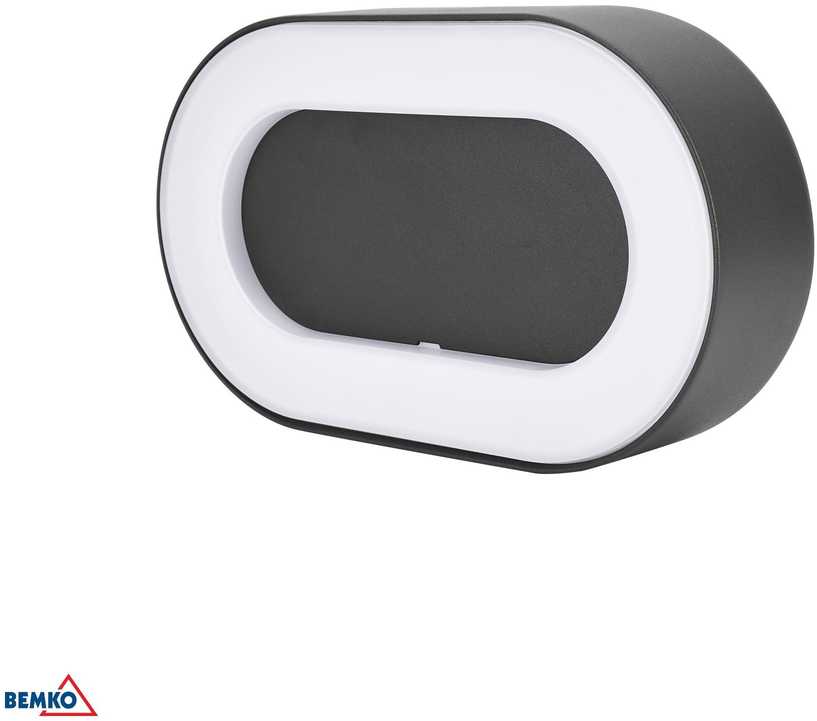Sieninis šviestuvas Bemko 10W LED sieninis fasado šviestuvas VALIT, grafito sp., 3000K, IP65, 120°
