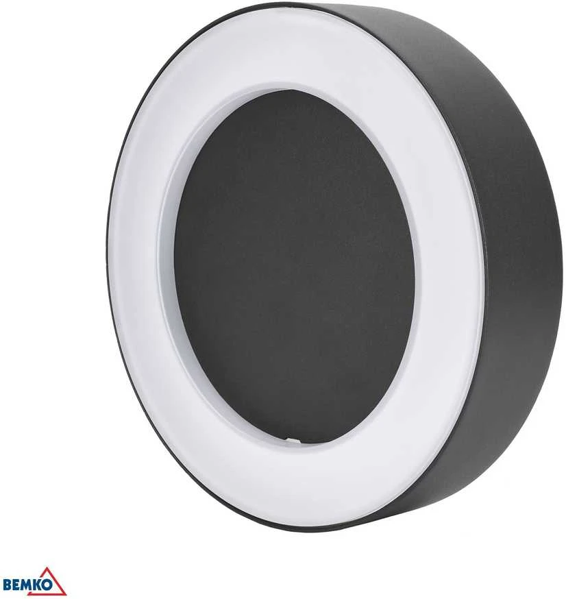 Sieninis šviestuvas Bemko 10W LED sieninis fasado šviestuvas VALIT, grafito sp., 4000K, IP65, 120°