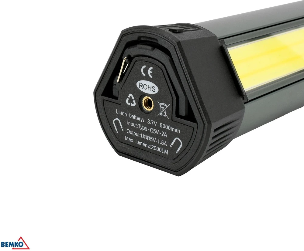 Žibintuvėlis Wielofunkcyjna LED BEMKO 6000mAh IP42
