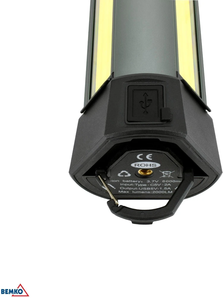 Žibintuvėlis Wielofunkcyjna LED BEMKO 6000mAh IP42