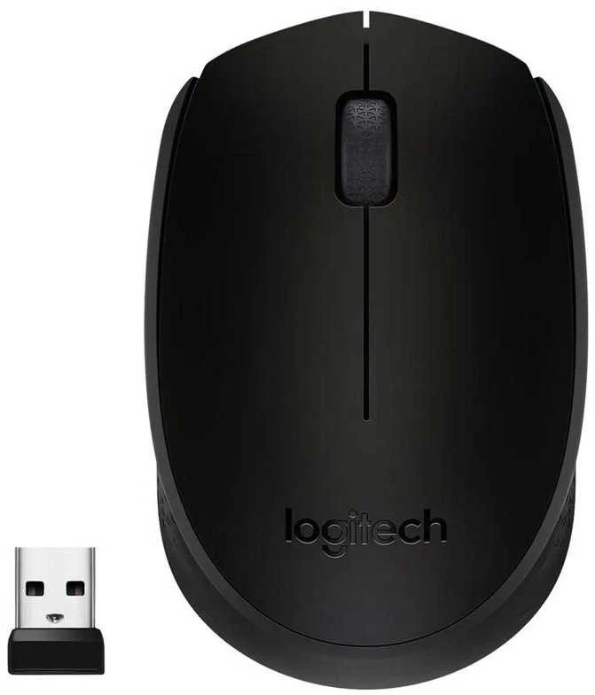 Belaidė pelė Logitech M171, Juoda