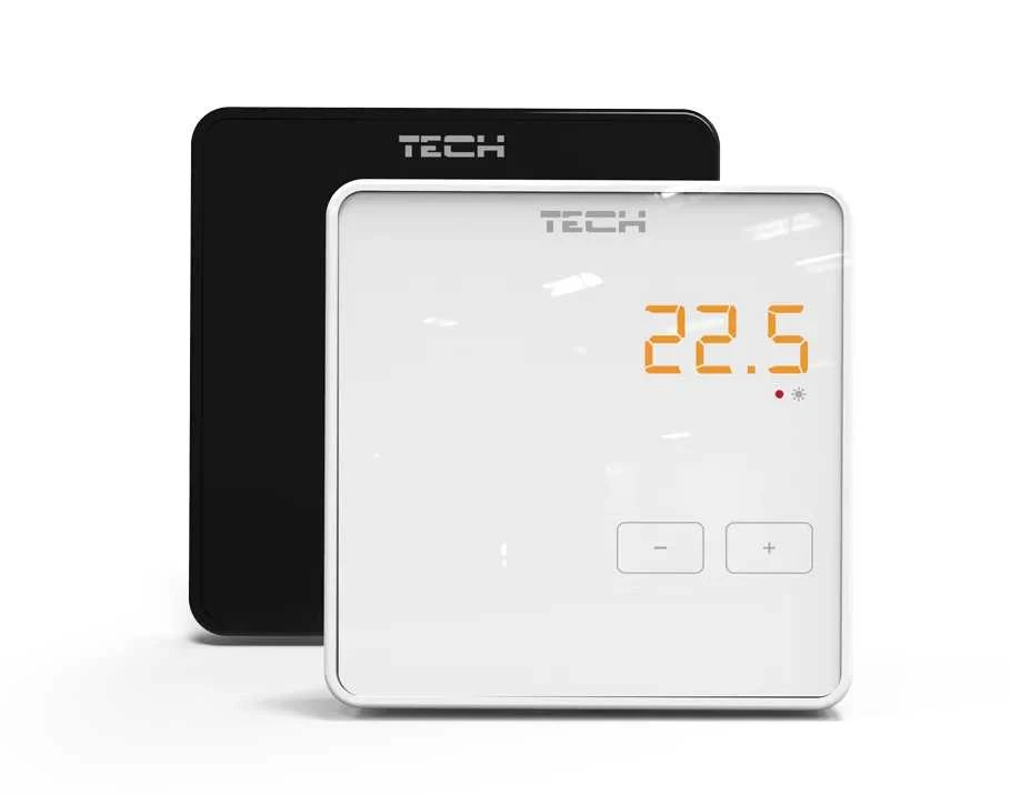 Tech Sterowniki Tech Wireless kambario valdiklis su oro drėgmės matavimu F-8z 55 mm rėmo sistemoms, juodas STF-8ZBK