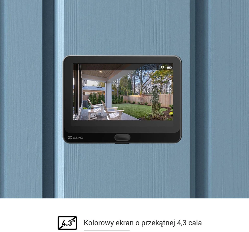 Ezviz CP2 2MP Wireless Door Viewer sidabrinė