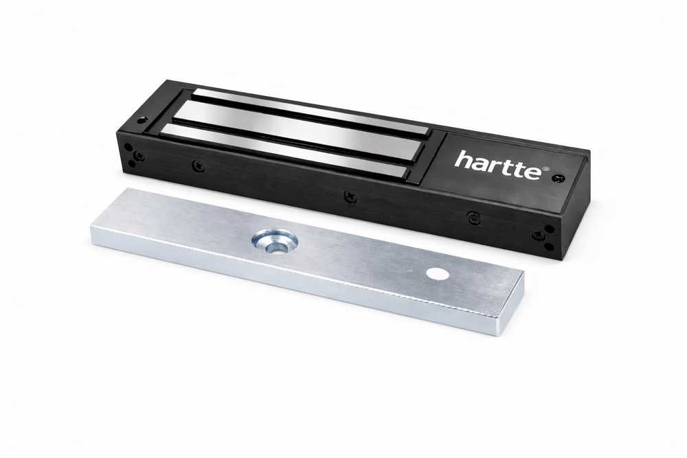 Dymo Bira HARTTE MG280SR-BK 280 kg juoda elektromagnetinė spyna su stebėjimo ir signalizacijos funkcijomis