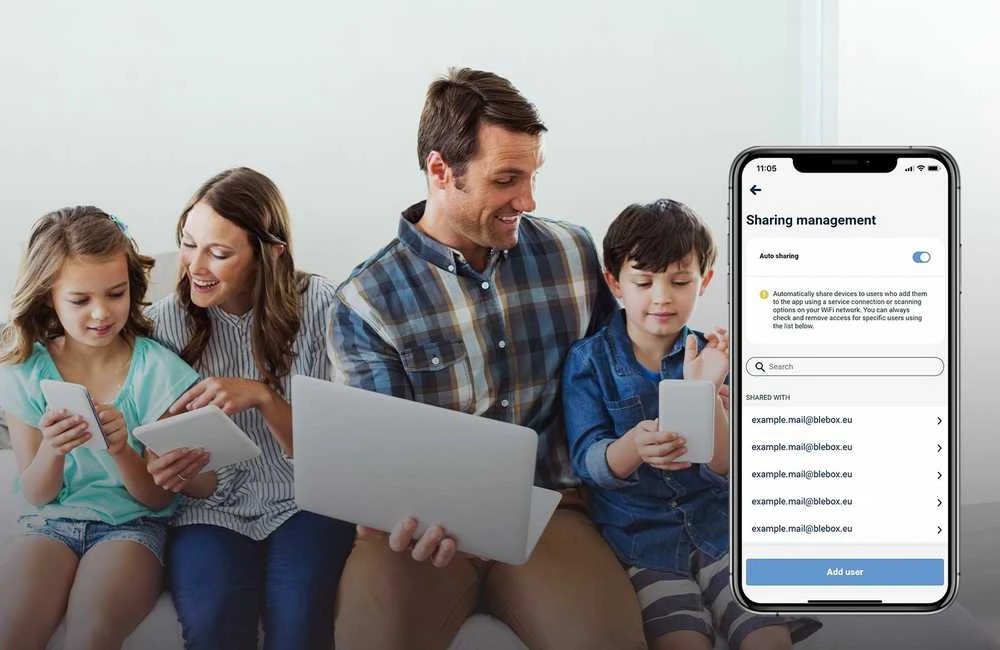 BleBox inputSensorQ – 4 kanalų WiFi įvesties modulis, 5–24 V nuolatinė srovė