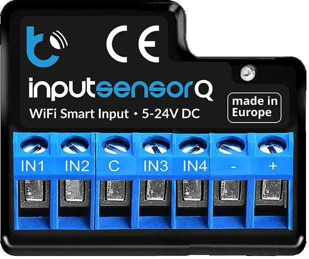 BleBox inputSensorQ – 4 kanalų WiFi įvesties modulis, 5–24 V nuolatinė srovė