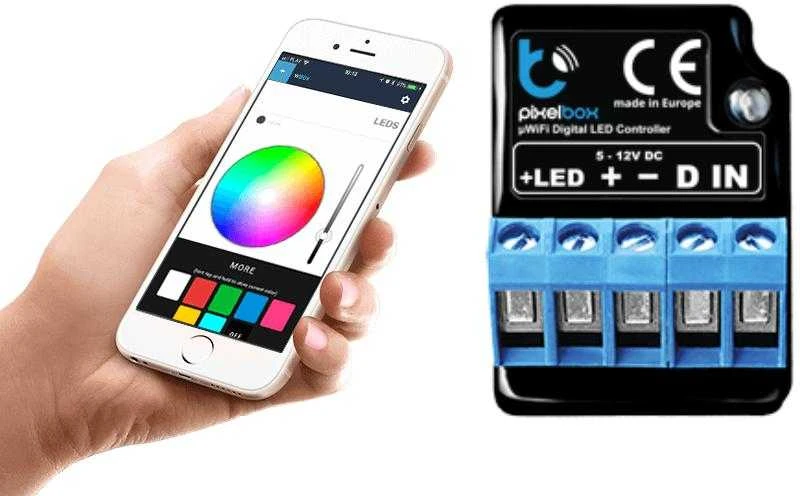 BleBox PixelBox - LED RGB WiFi tvarkyklė - Android / iOS