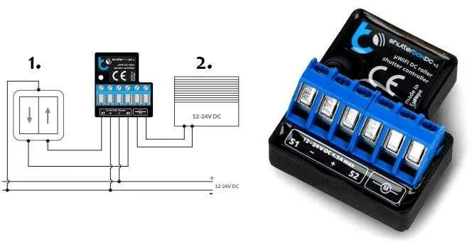 BleBox shutterBoxDC v2 - WiFi roletų valdiklis - Android/iOS programa