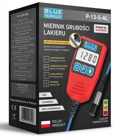 Blue Technology Dažų storio matuoklis P-13-S-AL