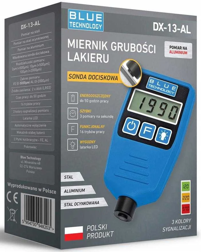 Blue Technology Mėlyna Technology Dažų storio matuoklis DX-13-AL
