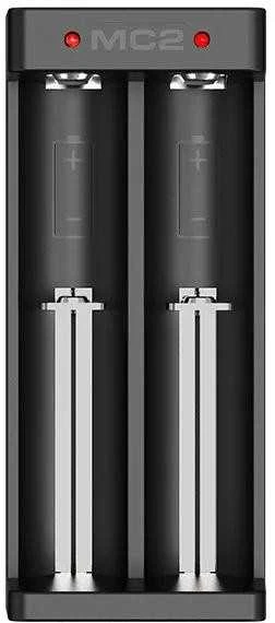 Cilindrinių ličio jonų 18650 Xtar MC2C USB-C akumuliatorių įkroviklis