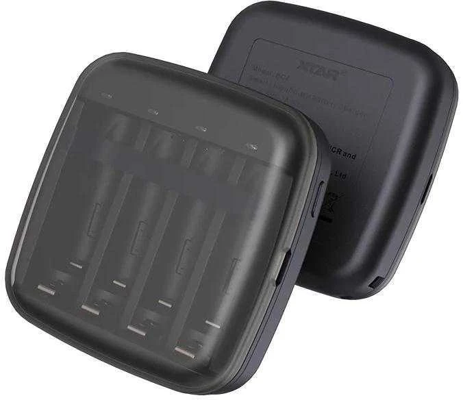 Cilindrinių ličio jonų akumuliatorių įkroviklis 1,5 V / Ni-MH AA / AAA Xtar BC4