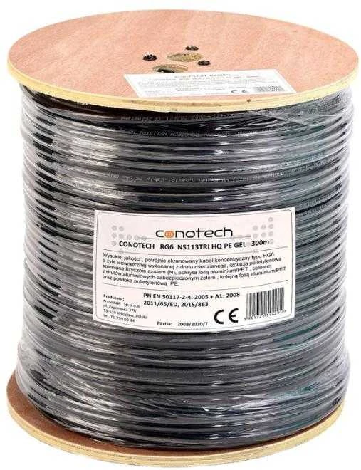 Conotech COAXIN CABLE NS113TRI HQ PE GEL varinė kojelė 300m