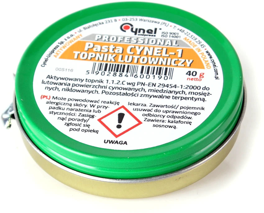 Litavimo pasta 40g CYNEL