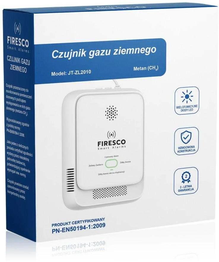 Firesco JT-ZL2010 Gamtinių dujų detektorius, 230V AC
