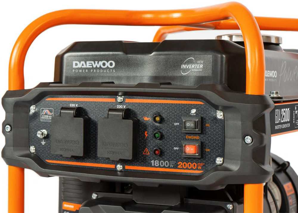 Daewoo Power Products INVERTERIO GENERATORIAUS GENERATORIAUS DAEWOO GDA 2500i 2.0kW