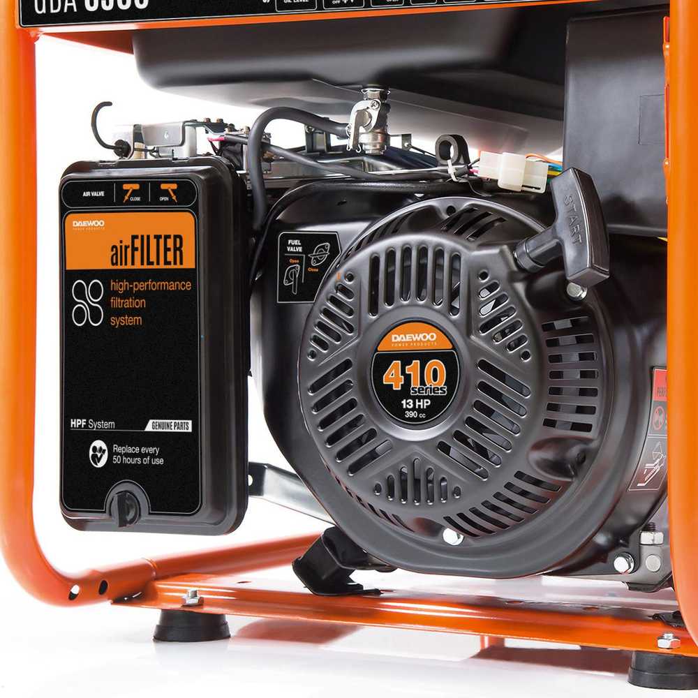 Benzinis generatorius 5.5KW 230V/GDA 6500 DAEWOO