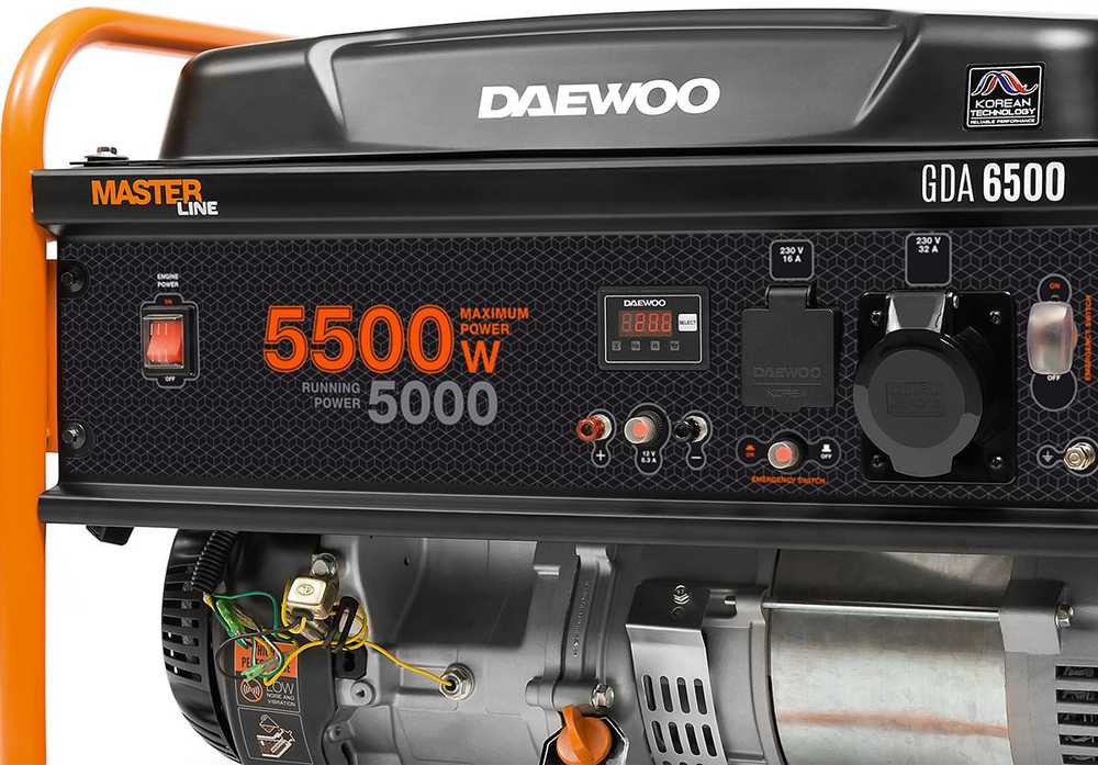 Benzininis generatorius DAEWOO GDA 6500E
