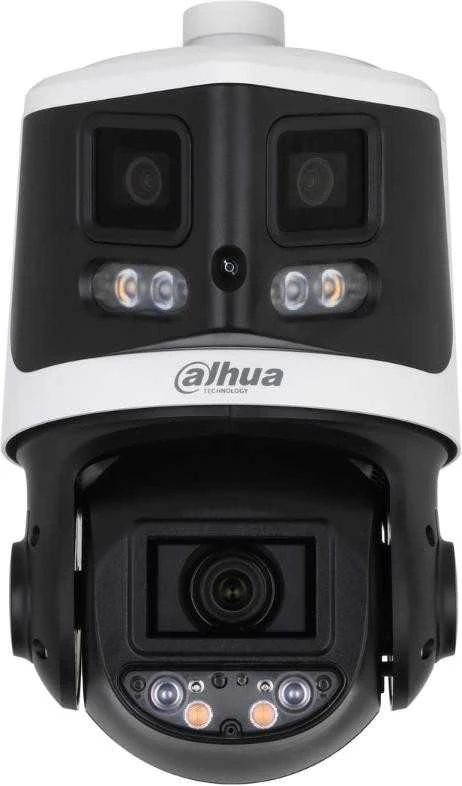 Dahua Technology Co IP valdoma dviguba kamera AI 4MP+8MP STARLIGHT, 10x, IR 30/70m, IP66, WDR, H.265, SMD4