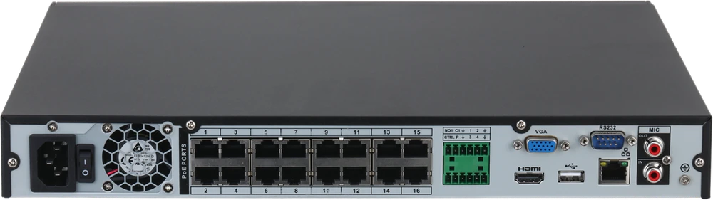 IP REGISTRATORIUS NVR4216-16P-4KS3 16 KANALŲ, 16 PoE DAHUA