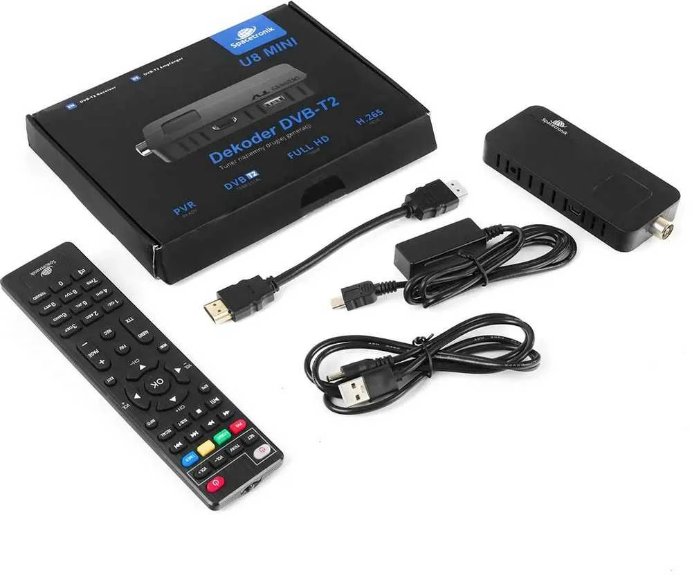 Dekoderis DVB-T2 H.265 Spacetronik U8 Mini