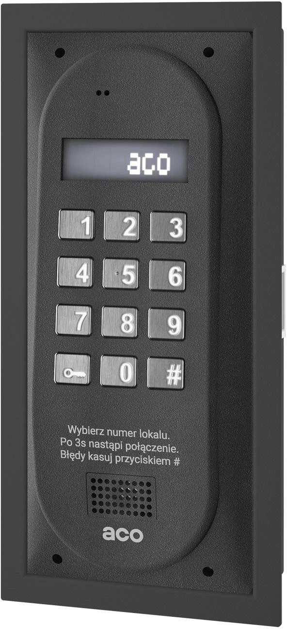 ACO CDNP8ACC ST DOORPHONE VALDYMO SKYDELIS aprašymas - Prekės nuotrauka
