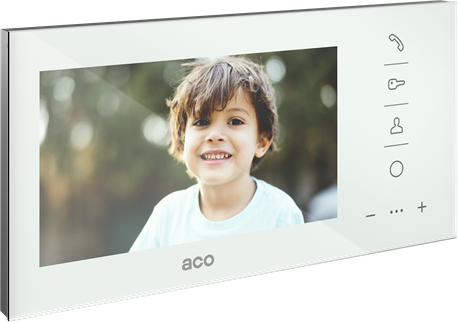 ACO GLASS-PRO-7 WH monitorių šeima COMO PRO 7 cali aprašymas - Prekės nuotrauka