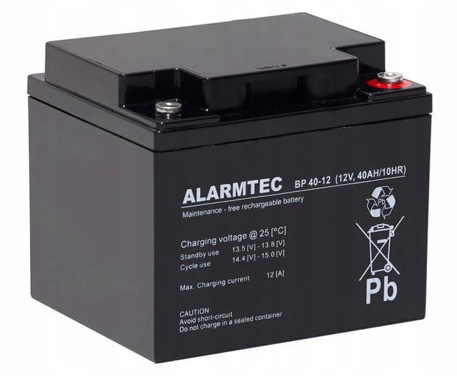 Akumuliatorius AGM ALARMTEC serija BP 12V 40Ah aprašymas - Prekės nuotrauka