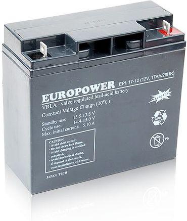 EUROPOWER AGM akumuliatorius EPL serijos 12V 17Ah (tarnavimo laikas 15 metų) aprašymas - Prekės nuotrauka EUROPOWER AGM akumuliatorius EPL serijos 12V 17Ah (tarnavimo laikas 15 metų) aprašymas - Prekės nuotrauka