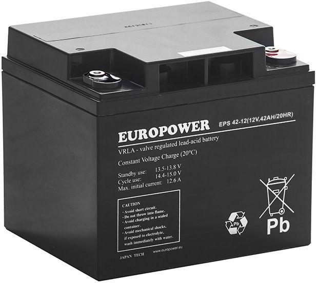 EUROPOWER AGM baterija EPS serija 12V 42Ah (tarnavimo laikas 8-12 metų) aprašymas - Prekės nuotrauka EUROPOWER AGM baterija EPS serija 12V 42Ah (tarnavimo laikas 8-12 metų) aprašymas - Prekės nuotrauka