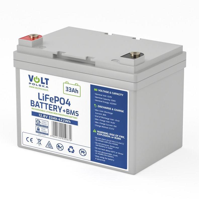 AKUMULIATORIUS VOLTAS POLSKA Ličio-geležies-fosfato LiFePO4 12V 33Ah 30A aprašymas - Prekės nuotrauka AKUMULIATORIUS VOLTAS POLSKA Ličio-geležies-fosfato LiFePO4 12V 33Ah 30A aprašymas - Prekės nuotrauka