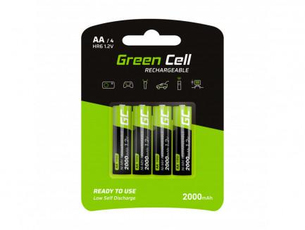 Green Cell AKUMULATORKI Žalias Cell 4x AA HR6 2000mAh GR02 aprašymas - Prekės nuotrauka Green Cell AKUMULATORKI Žalias Cell 4x AA HR6 2000mAh GR02 aprašymas - Prekės nuotrauka