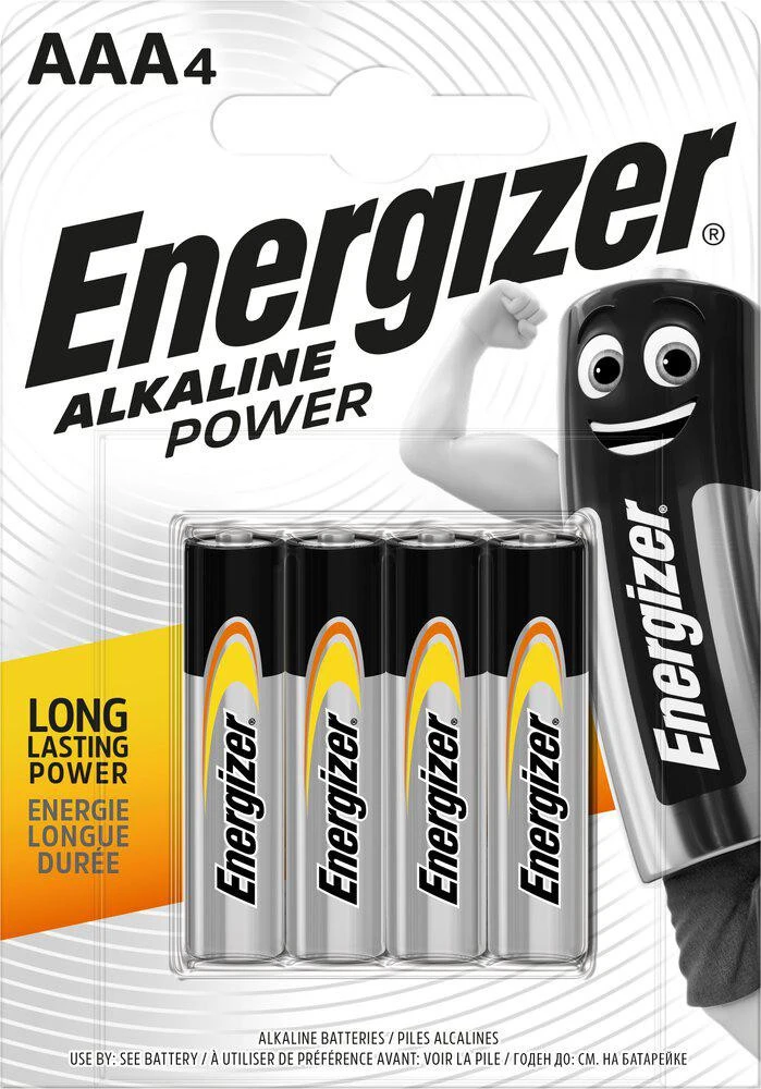Bateria LR03 / AAA Energizer Alcaline Power (blister 4 vnt.) aprašymas - Prekės nuotrauka