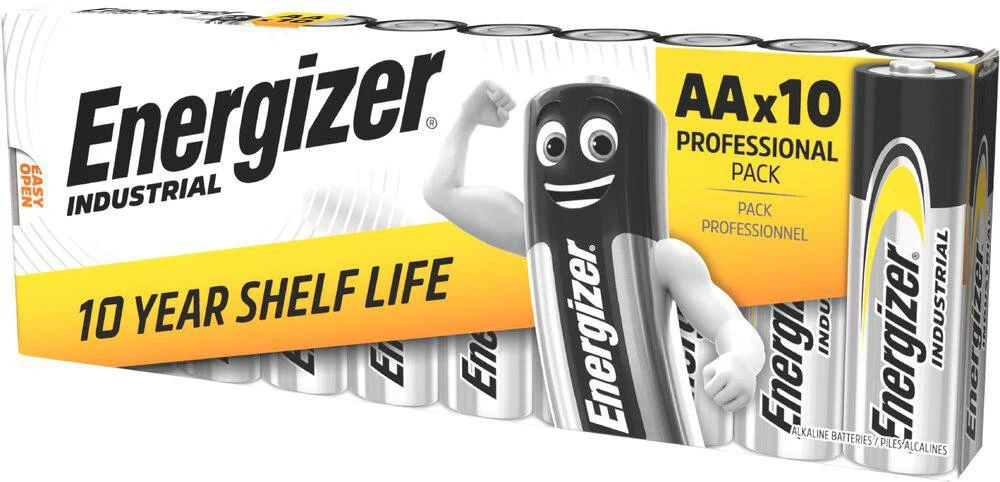 Bateria LR6 / AA Energizer Industrial (box 10 vnt.) aprašymas - Prekės nuotrauka