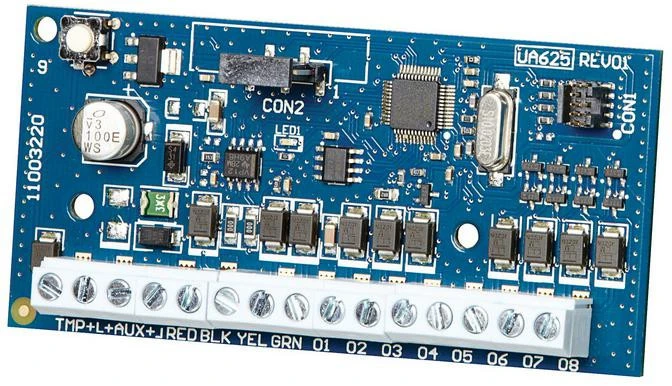 DSC Žemos srovės išėjimo išplėtimo modulis NEO 8 OUTPUT MODULE EXPANDER HSM2208 aprašymas - Prekės nuotrauka