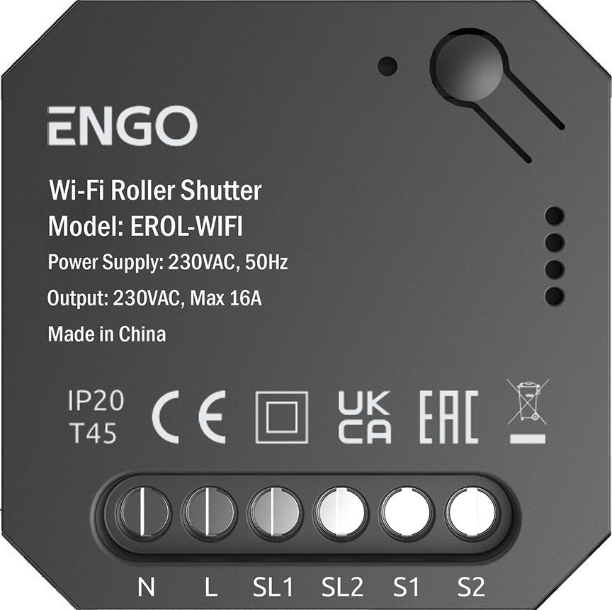 „Engo ENGO Controls EROL-WIFI“ – „Wi-Fi“ roletų valdiklis, skirtas „ENGO Smart“ potinkinio sistemai aprašymas - Prekės nuotrauka „Engo ENGO Controls EROL-WIFI“ – „Wi-Fi“ roletų valdiklis, skirtas „ENGO Smart“ potinkinio sistemai aprašymas - Prekės nuotrauka